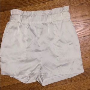 JLUXLABEL white satin shorts
